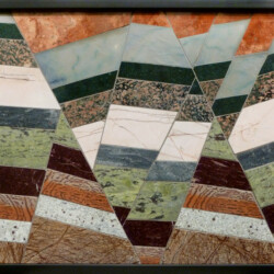 A picture of the bottom part of a mosaic.