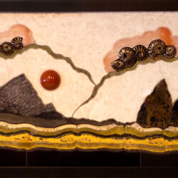 A picture of the bottom part of a painting.