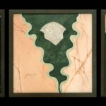 Cleavage I Triptych - 3 pieces 13" x 13" (total 13" x 39"), 2004 - SOLD