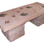 Dinosaur Track Bench I - 18" x 48" x 16", 2009 - SOLD
