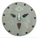 Stone Shield I: Symbols from the Arapahoe Nation - 15" x 15", 2005 _ SOLD
