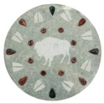 Stone Shield II: Buffalo Hunt - 15" x 15", 2005 - SOLD